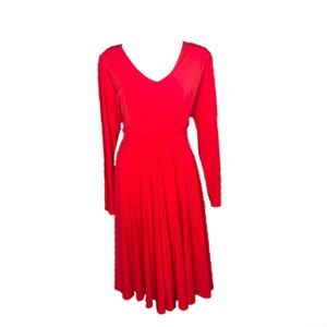 Isobel Toledo/ Lane Bryant Red Cocktail Midi Dress